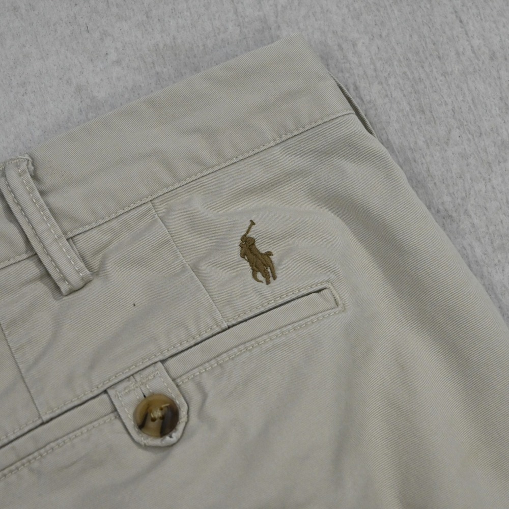 Polo Ralph Lauren Chino Mens 38x30 Stretch Straight Fit Khaki Tan Pants‎